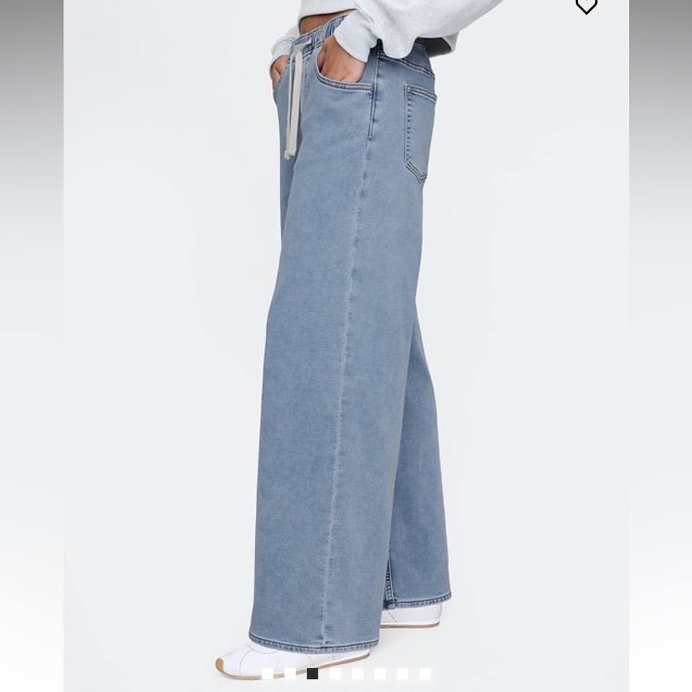 Gap Mid-Rise Knit Easy Baggy Jeans - Picture 3 of 15